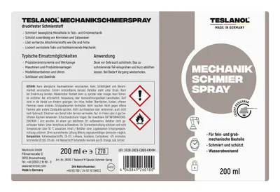 Produktbild von teslanol M Spezial-Schmierspray 200ml