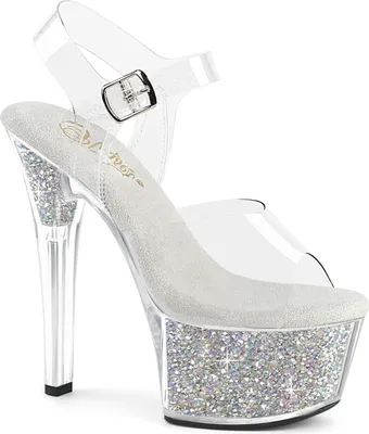 Produktbild von ASPIRE-608RSI Damen Sandale von Pleaser, Transparent EU 43, US 13