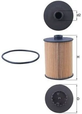 Image de Filtre à huile KNECHT OX 983D
