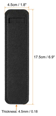 Produktbild von Filzstift Etui 4Pack Stifteetui Kugelschreiber-Etui Filz Bleistift Tasche Mini Schutzhš¹lle Etui Halter Schwarz