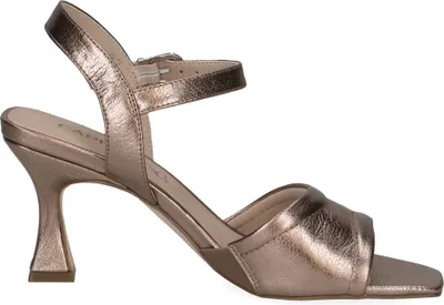 Produktbild von Caprice Damen Sandalette Leder Schnalle Karreé 9-28319-42, Größe:36 EU, Farbe:Braun