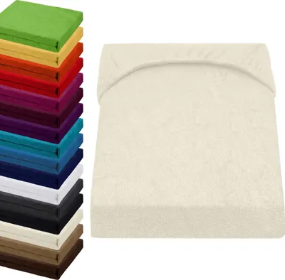 Produktbild von FROTTEE Spannbettlaken 90x200-100x200cm Spannbetttuch, Farbe: Creme