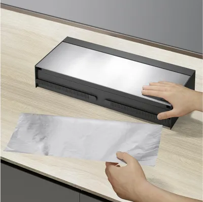 Obrázek produktu pro Metaltex Kitchen Helpers Tango Keukenrolhouder met Snijhulp 38x6x17 cm RVS/Grijs