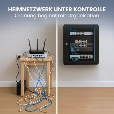 Produktbild von Extralink, 4U 600x450 Schwarz, Rack, wandmontiert