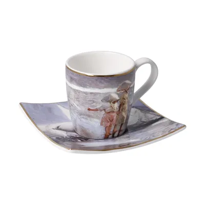 Produktbild von Goebel Sorola Espressotasse mit Untertasse Sisters on the Beach