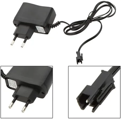 Produktbild von Lipo Ladegerät 7,4V für Drohnen DFD F182, F183, F187, JJRC H8C, H8D | Geeignet für universelle Autoradio-Kabel, Kunststoff, Schwarz