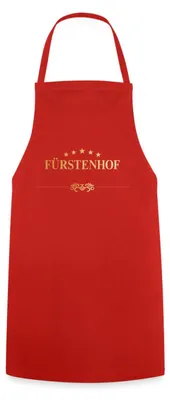 Produktbild von Spreadshirt Sturm Der Liebe Hotel Fürstenhof Logo Wappen Kochschürze, One size, Rot