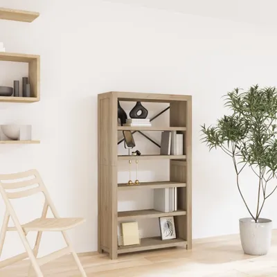 Produktbild von Möbel Bücherregal 5 Böden 80x30x140 cm Massivholz Akazie - Bücherregale 345084