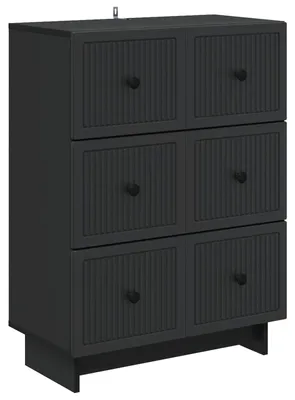 Obrázok produktu pre Zásuvkový kabinet Čierna 66 x 34,5 x 90 cm Kompozitné drevo