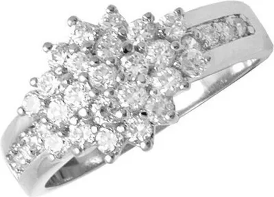 Produktbild von Ring 58 - Sterlingsilber Zirkonia - silberfarben