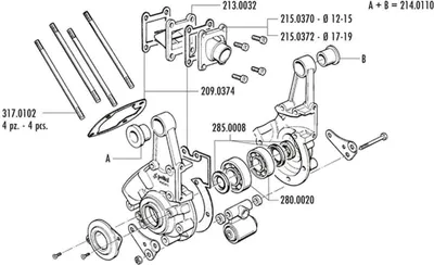 Obrázek produktu pro POLINI Motor Kurbelgehäuse SPX mit Zubehör