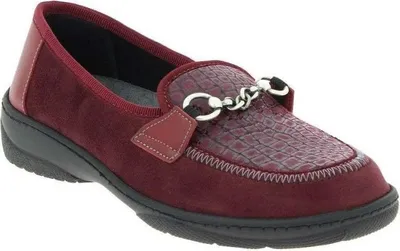 Produktbild von PodoWell MAELISS medizinische elastische Ballerinas für Damen, bordeauxrot, Größe 1: 37