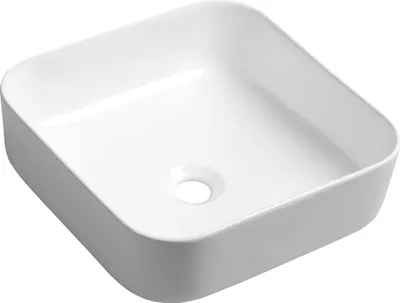Produktbild von Sapho PRATA Keramik-Waschbecken zum Aufsetzen, 39,5x39,5cm, Weiß