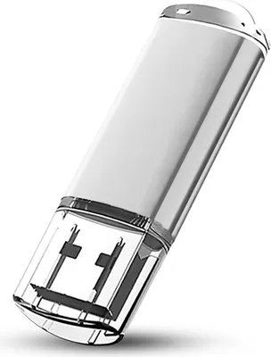 Produktbild von 2 GB USB 2.0 Stick Flash USB Drive Kompakt USB Flashdrive Speicherstick Memorystick Farbe: Silber
