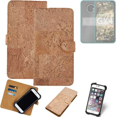 Produktbild von K-S-Trade Hülle kompatibel mit Gigaset GX4  Kork Handyhülle Cover  Schutzhülle TPU Case Bumper in Hellbraun, (1x)