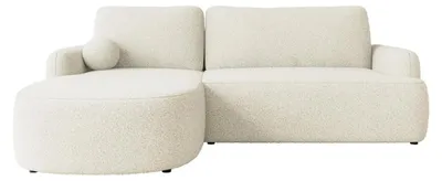 Produktbild von MIRJAN24 Ecksofa Loridu, Wohnzimmmer L-Form mit Schlaffunktion und Bettkasten (Farbe: Lambi 07, Seite: Links)