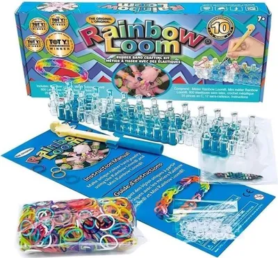 Obrázok produktu pre Rainbow Loom Originálny tkáčsky stav s 600 gumičkami, Bandai, CD00001