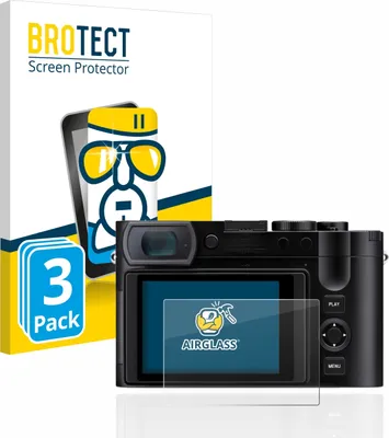 Produktbild von 3x BROTECT Schutzglas für Leica Q3 / Q3 43 Schutzfolie Panzer Folie Glas Display Schutz klar