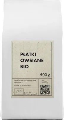 PŁATKI OWSIANE BIO 500 g - THE PLANET