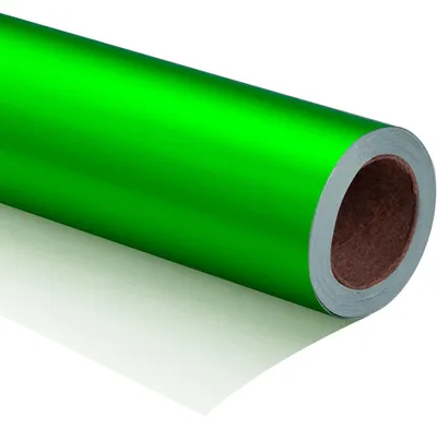 Immagine prodotto di Carta da regalo color verde chiaro metallizzato, rotolo mini, 44 cm x 10 m
