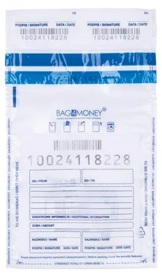 Immagine prodotto di ARTICOLI PER L'UFFICIO
Safebags: Buste di sicurezza / 50 pezzi / Trasparente / Formato A5 / 150 x 220 mm