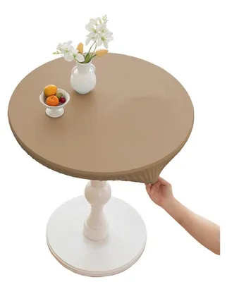 Obrázok produktu pre Polyesterová okrúhla obrus, vodeodolná, s ochranou proti škvrnám, priemer 130 cm