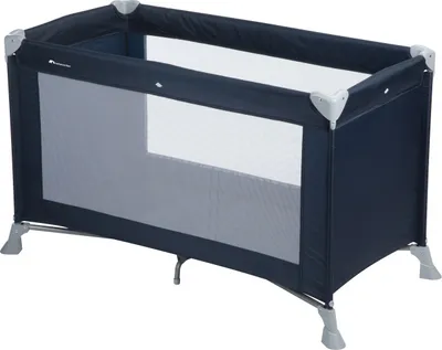 Produktbild von Bebeconfort Reisebett Soft Dreams, Zusammenklappbares Reisebett inkl. Transporttasche, Höhenverstellbar, Matratze, 0-3,5 Jahren, Navy Blue