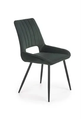 Obrázok produktu pre Halmar Jedálenská stolička K404 - tmavozelená / čierna