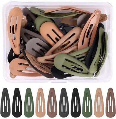 Obrázok produktu pre Malá sada kovových sponiek do vlasov, 30 ks, 3 cm, farebné, pre dievčatá, deti, dievčatá, ženy