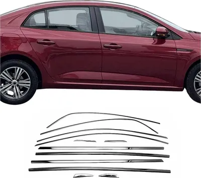 Produktbild von OMAC Zier- / Schutzleiste Türscheibe Fensterleiste 6148146B Fenster Ein-/Anbau Edelstahl für Renault Megane Limo