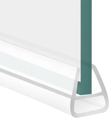 Productafbeelding van U-vormige doucheafdichting voor glazen deuren - transparant - 200 cm