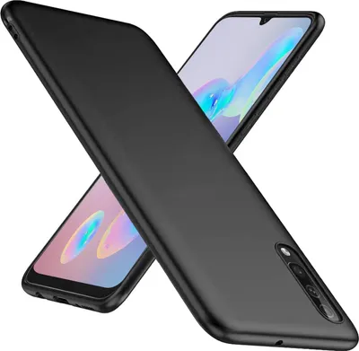 Obrázek produktu pro Černé Silikonové Pouzdro Pro Samsung Galaxy A50/A50S, Flexibilní, Tenké, Sma505Fn
