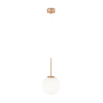 Zdjęcie produktu dla Lampa wisząca, szkło metalowe, złoto, D 20 cm