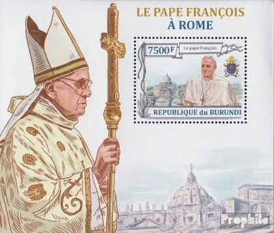 Produktbild von Briefmarken Burundi 2013 Mi Block360 (kompl.Ausg.) postfrisch Papst Franziskus