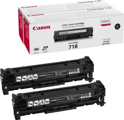Produktbild von Canon Toner 718 schwarz Doppelpack (ca. 6800 Seiten)