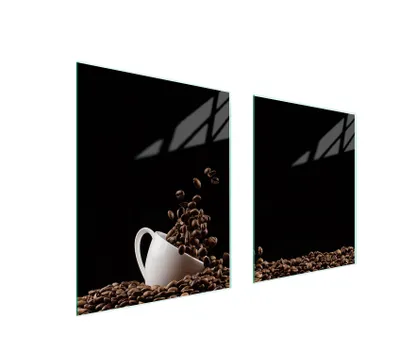 Immagine prodotto di Piastra Di Protezione In Vetro Per Cucina 85X52 Caffè