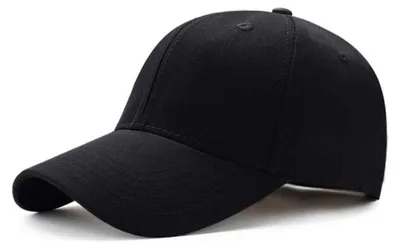 Obrázok produktu pre Športová čiapka typu baseball, unisex, bavlna, nastaviteľná, čierna, univerzálna veľkosť