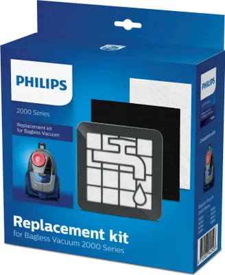 Produktbild von Philips Original Staubsauber Wartungs-Kit für Series 2000, Motor- und Abluftfilter (XV1220/01)