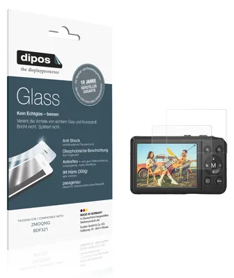 Produktbild von 2x Schutzfolie für ZMOQNG BDF321 matt - Anti-Shock 9H Folie dipos Glass Kunststoffglas