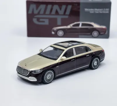Obrázok produktu pre Mercedes-Maybach S 680 zlatá/tmavočervená metalíza - Mini GT 1:64