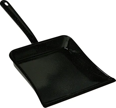 Produktbild von RIESS 0362-022 Staubschaufel ohne Gummilippe, Emaille, schwarz / Spezialartikel