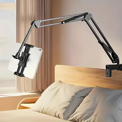 Produktbild von Regulierbarer Tisch-/Bett-Tablet- und Telefonhalter mit langem Arm