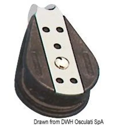 Obrázek produktu pro Jednoduchý blok na kuličkových ložiskách 8x28mm , 1 kus