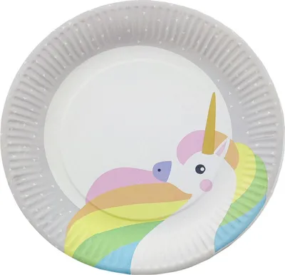 Produktbild von Papstar Pappteller Ø 23 cm "Unicorn", 20 x 10 Stück