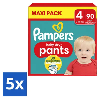 Produktbild von 5 x Pampers Baby-Dry Pants Windelhöschen Größe 4 - Vorteilspackung - 5 Stücke