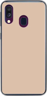 Produktbild von MuchoWow® Handyhülle Schutzhülle Hülle für Telefoonhoesje Samsung Galaxy A40 Beige - Farben - Unifarben Silikon Softcase Handy Hülle - Handy-Tasche