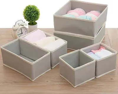 Obrázok produktu pre Sada 6 univerzálnych organizérov do zásuviek Ibenzoa® pre optimálne usporiadanie oblečenia