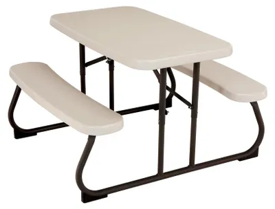 Produktbild von Lifetime Kunststoff Tisch für Kinder Lichtgrau 83x90x54 cm