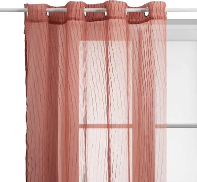Produktbild von Vorhang mila strukturstreifen140x240cm terracotta - Atmosphera créateur d'intérieur
