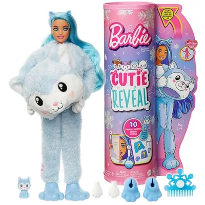 Obrázok produktu pre Mattel - Bábika Barbie Sparkly Snowflake Cutie Reveal Husky / od Assort